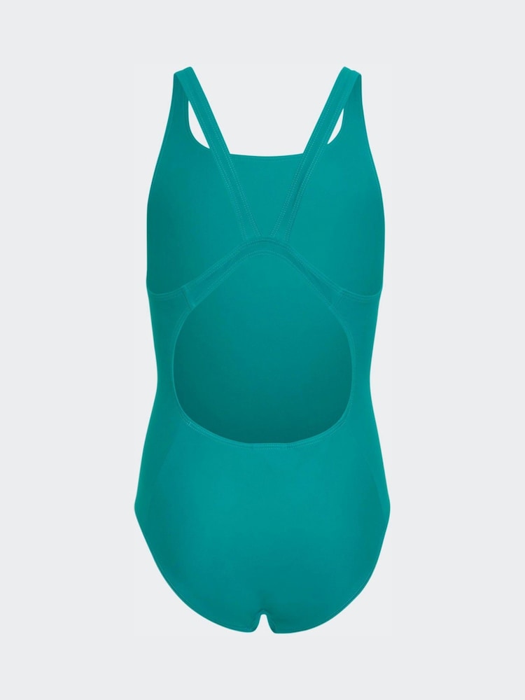 Verde - Bañador infantil con espalda en V de adidas - Imagen 2 de 5