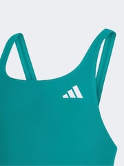 Verde - Bañador infantil con espalda en V de adidas - Imagen 3 de 5