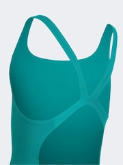 Verde - Bañador infantil con espalda en V de adidas - Imagen 4 de 5