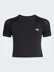 adidas Originals Black 3-Stripe T-Shirt - Image 1 of 7