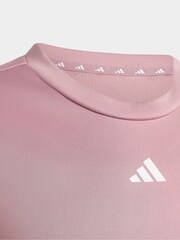 Ljubičasto - adidas Regular Fit Essentials Logo majica za obuku za decu - Slika 5 od 5