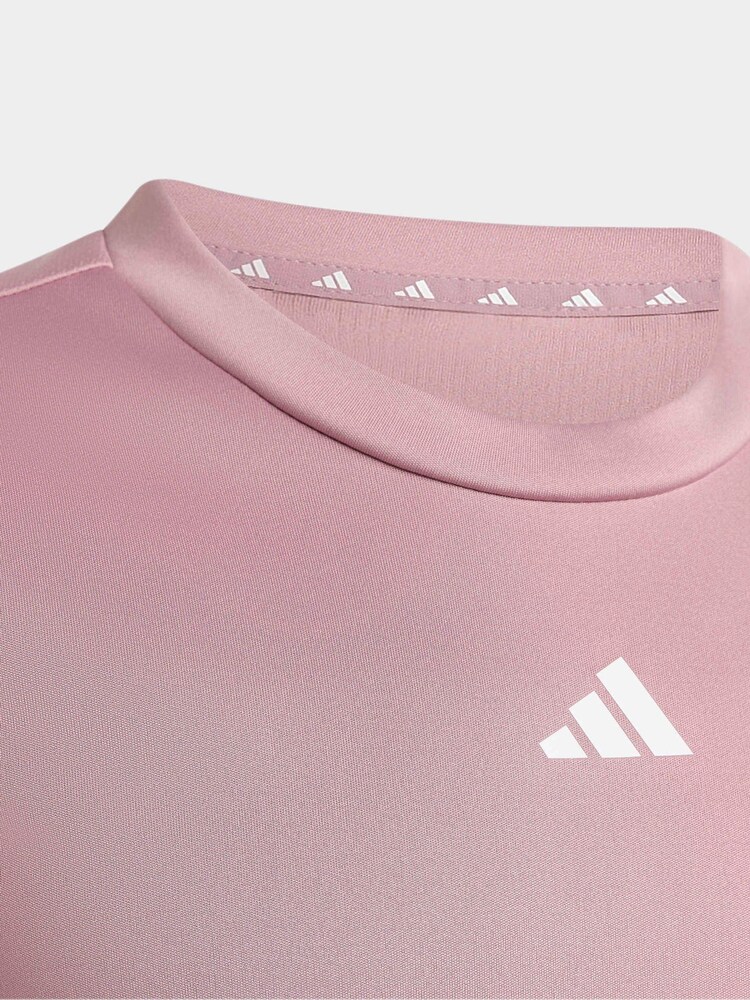 Ljubičasto - adidas Regular Fit Essentials Logo majica za obuku za decu - Slika 5 od 5
