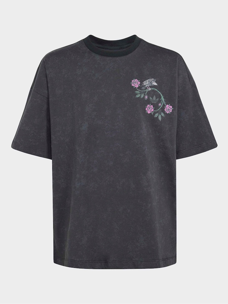adidas Originals Black Sleeping Beauty T-Shirt - Image 6 of 6