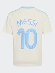 adidas White Messi Training T-Shirt - Image 2 of 5
