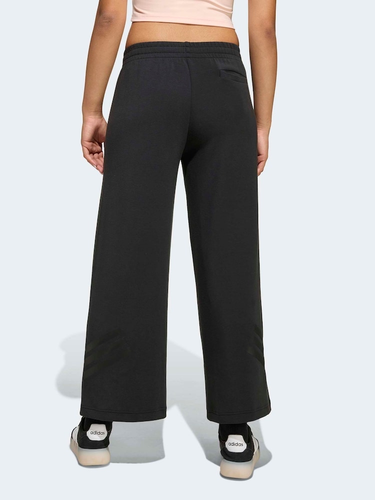adidas Black Wide-Leg Tracksuit Bottoms - Image 2 of 6 adidas Black Wide-Leg Tracksuit Bottoms - Image 2 of 6