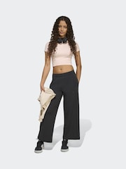 adidas Black Wide-Leg Tracksuit Bottoms - Image 3 of 6