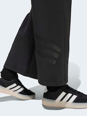 adidas Black Wide-Leg Tracksuit Bottoms - Image 5 of 6