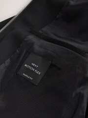 Black Muscle Fit Motionflex Smart Bomber Jacket - Image 10 of 10