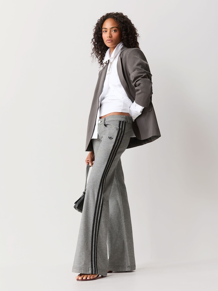 adidas Originals Grey Flare Denim Jeans - Image 1 of 6 adidas Originals Grey Flare Denim Jeans - Image 1 of 6