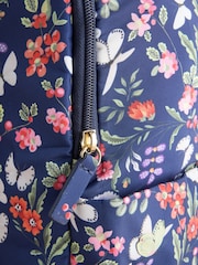 Cath Kidston Navy Butterfly Bloom Compact Backpack - Image 10 of 11