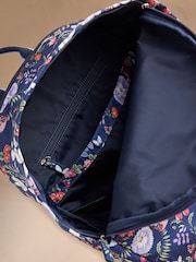 Cath Kidston Navy Butterfly Bloom Compact Backpack - Image 6 of 11