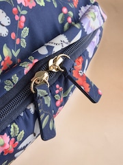 Cath Kidston Navy Butterfly Bloom Compact Backpack - Image 7 of 11