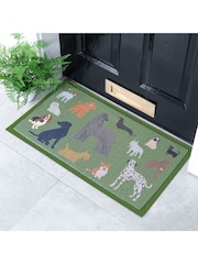 Artsy Mats Green Dog Breeds Doormat - Image 1 of 2