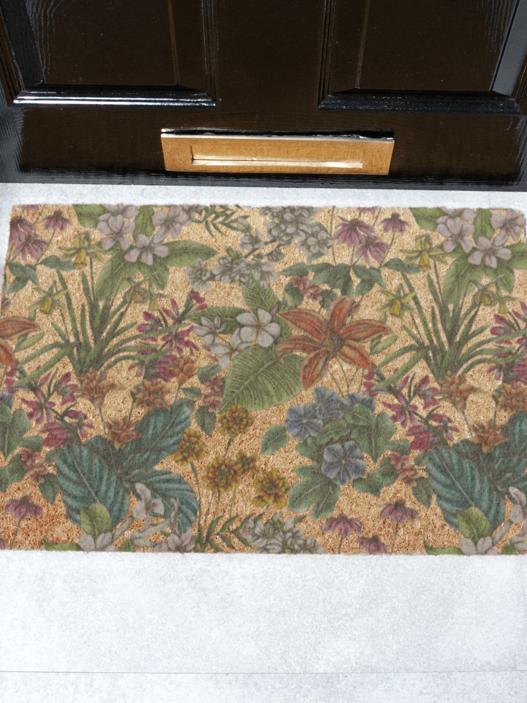 Artsy Mats Brown Language of Flowers x Celia Battaini Doormat