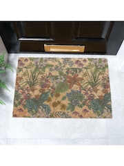 Artsy Mats Brown Language of Flowers x Celia Battaini Doormat - Image 1 of 13