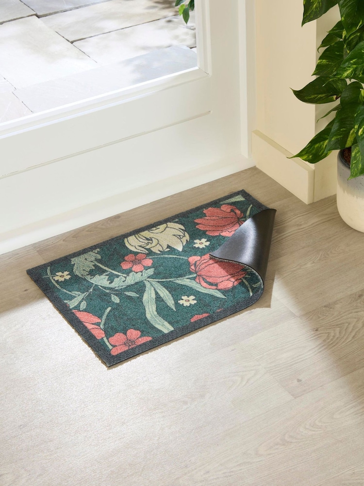 Artsy Mats Green William Morris Rose Indoor Washable Doormat - Image 6 of 6 Artsy Mats Green William Morris Rose Indoor Washable Doormat - Image 6 of 6