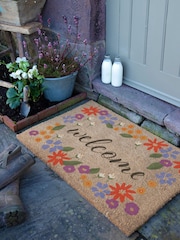 Artsy Mats Welcome Floral Border Doormat - Imagen 3 de 12