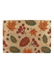 Artsy Mats Brown Autumn Leaves Doormat - Image 10 of 11