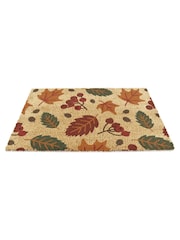 Artsy Mats Brown Autumn Leaves Doormat - Image 6 of 11