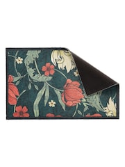 Artsy Mats Green William Morris Rose Indoor Washable Doormat - Image 3 of 6