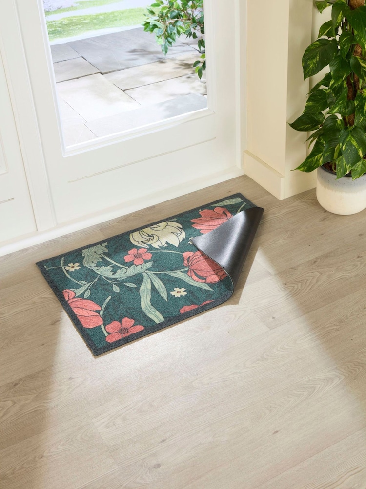 Artsy Mats Green William Morris Rose Indoor Washable Doormat - Image 6 of 6 Artsy Mats Green William Morris Rose Indoor Washable Doormat - Image 6 of 6