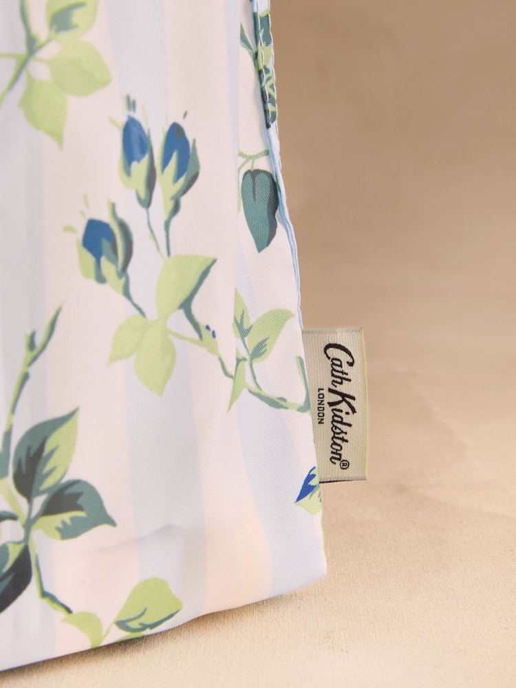 Cath Kidston Blue Climbing Rose Foldaway Shopper - Image 2 of 3 Cath Kidston Blue Climbing Rose Foldaway Shopper - Image 2 of 3
