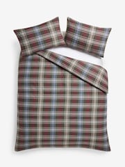 2 Pack Red Green Christmas Check Reversible Beds Set - Image 1 of 2