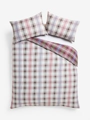 2 Pack Red Green Christmas Check Reversible Bed Sets - Image 13 of 13
