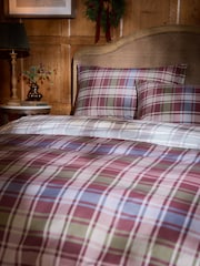 2 Pack Red Green Christmas Check Reversible Bed Sets - Image 3 of 13