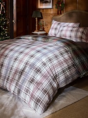 2 Pack Red Green Christmas Check Reversible Bed Sets - Image 5 of 13