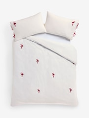 White Candy Canes Crochet Christmas Duvet Cover and Pillowcase Set - Image 4 of 5