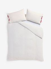 White Candy Canes Crochet Christmas Duvet Cover and Pillowcase Set - Image 5 of 5
