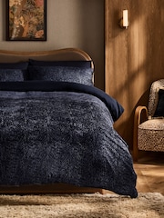 Juego de Ropa de cama con textura de terciopelo de leopardo, Funda de edredón y funda de almohada. - Imagen 2 de 5