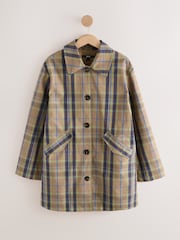 Neutral Checked Trench Coat - Image 6 of 8