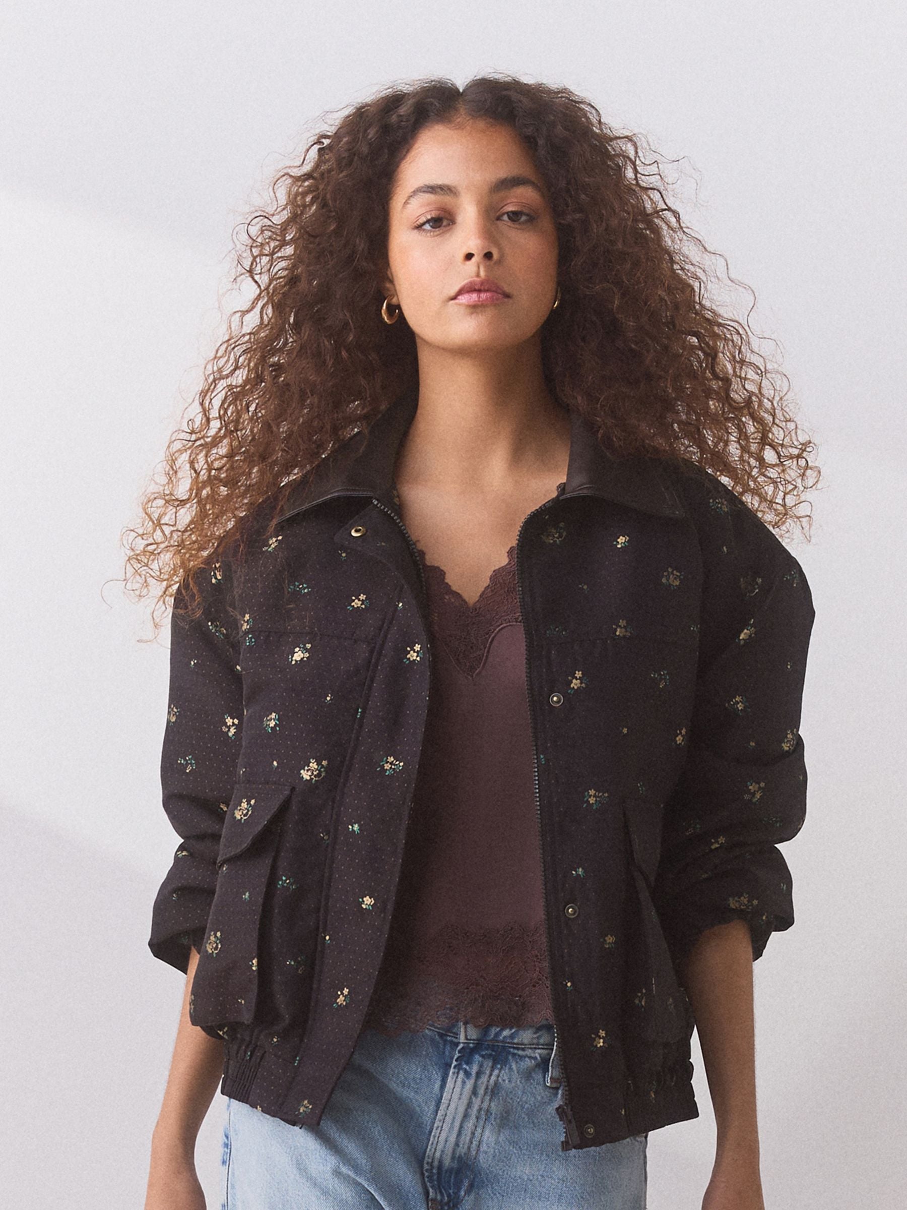 Comprar Chocolate marrom - Ditsy Bomber Jacket from Next Brazil