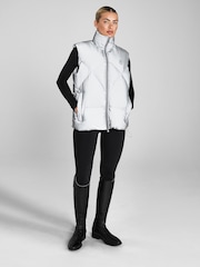Aztec Diamond Silver Heavy Quilted Gilet - Image 1 of 6