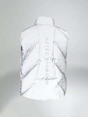 Aztec Diamond Silver Heavy Quilted Gilet - Image 6 of 6