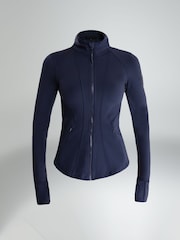 Aztec Diamond Blue Marl Core Fitted Jacket - Image 6 of 7
