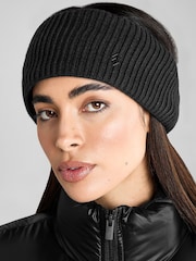 Aztec Diamond Black Knitted Headband - Image 1 of 4