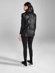 Aztec Diamond Black Heavy Quilted Gilet - Image 3 of 7