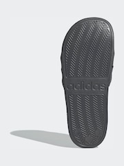 adidas Grey ADILETTE NO SHOWER SANDALS - Image 7 of 9