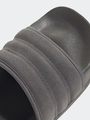 adidas Grey ADILETTE NO SHOWER SANDALS - Image 8 of 9