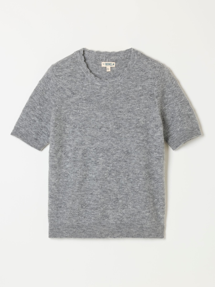 FatFace Halle Grey Wool Rich Soft Knitted Top - Image 6 of 6 FatFace Halle Grey Wool Rich Soft Knitted Top - Image 6 of 6