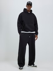 River Island Black Wide Leg Essential Joggers - Image 3 of 4