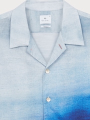 PS Paul Smith Blue Casual Fit Print Short Sleeve Shirt - Image 3 of 3