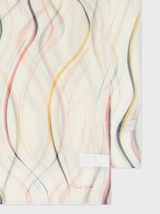 PS Paul Smith White Signature Swirl Scarf - Image 4 of 4
