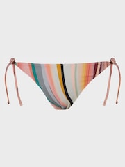 PS Paul Smith Pink Signature Swirl Triangle Bikini Bottoms - Image 1 of 2