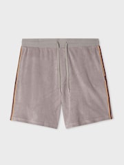 PS Paul Smith Grey Towel Stripe Shorts - Image 1 of 2