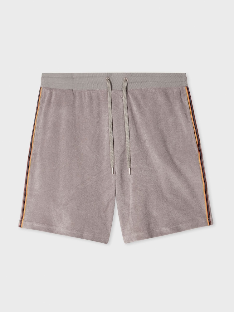 PS Paul Smith Grey Towel Stripe Shorts - Image 1 of 2