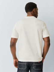 PS Paul Smith White Casual Fit Stripe Graphic Print T-Shirt - Image 3 of 5